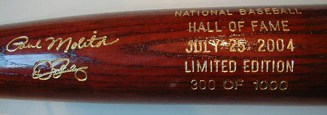2004 Hall of Fame Induction Bat MAIN