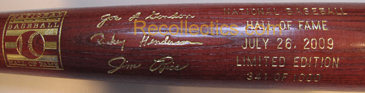 2009 Hall of Fame Induction Bat MAIN