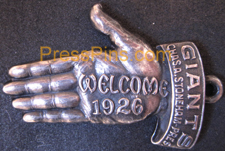 1926 New York Giants Sterling Silver Season Pass MAIN