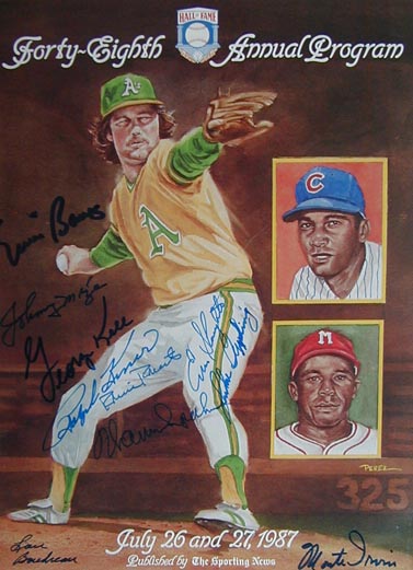 Autographed 1987 National Baseball Hall of Fame MAIN