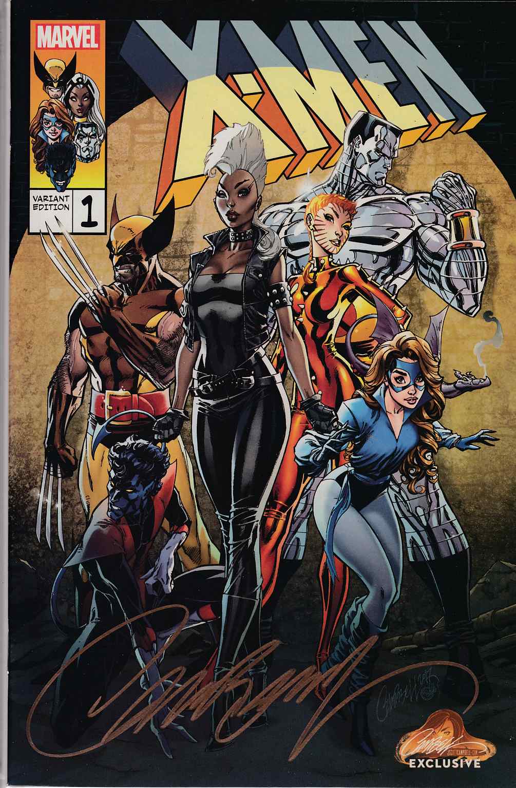 X Men Gold J Scott Campbell Exclusive Variant Cover B Signed Near