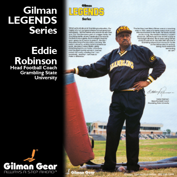 Eddie Robinson Head Football Coach Grambling State University Gilman