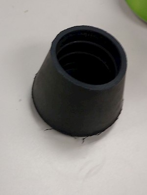 FOOT RUBBER 1.25ODx1.625 BLACK LARGE