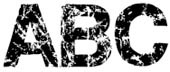 buy Distressed Block Letters