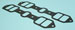Cadillac 331/365/390/429 V8 1949-1967 Engine Intake Manifold Gasket Set (14046E) THUMBNAIL