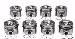 Ford 6.4L Powerstroke Diesel V8 2008-10 MAHLE Pistons Set w/Rings (224-3666WR) THUMBNAIL