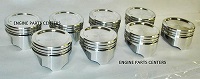 Chevy 400 SEALED POWER Hypereutectic Flat Top Piston + MOLY Rings Set 4VR (H400CP Kit) THUMBNAIL