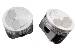 Speed Pro TRW Chevy Chevrolet GM 327 Forged Coated Piston Set +5.3cc Dome (L2166NF/L2166AF) THUMBNAIL