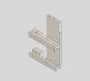 Commander Opt-K, 3 Deg Jamb H-Block, Right, Outfeed End Jamb Stop Assembly For Left Hand Door Jamb, THUMBNAIL