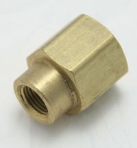 Brass Reducer Coupling 1/4 Female to 1/8 Female Pipe Thread MAIN