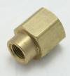 Brass Reducer Coupling 1/4 Female to 1/8 Female Pipe Thread THUMBNAIL