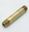 Brass Long Nipple 2 Long 1/8 Male Pipe Thread THUMBNAIL