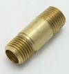 Brass Long Nipple 1-1/2 Long 1/4 Male Pipe Thead THUMBNAIL