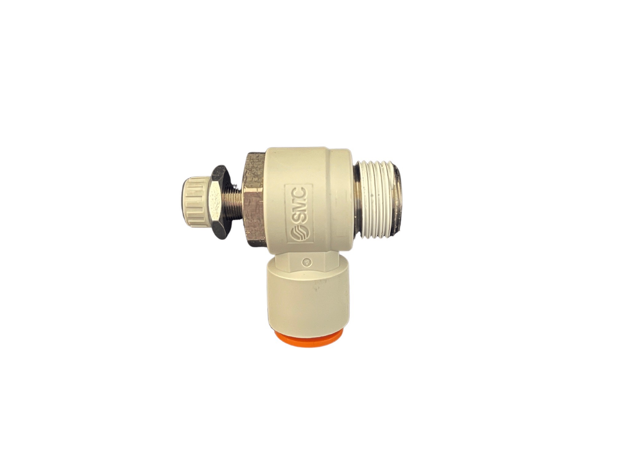 Speed Controller, 3/8 NPT - 3/8" OD,  Right Angle, SMC AS3201F-N03-11S THUMBNAIL
