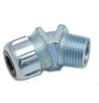 Strain Relief Connector, 45 Deg., 2201, 1/2 Hub, .250-.375 Cable MAIN