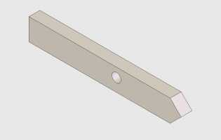 DL-2 MAIN, DOOR STOP, DELRIN 3/4 X 1-1/2 X 10-7/16" THUMBNAIL