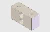 700-C Head, Standard Staging Block, Aluminum 3/4 X 1 X 2" THUMBNAIL