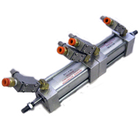 Cylinder, Stack Assembly, Vertical, 120 X 1-1/4 & 1-7/8 With Flow Controls MAIN