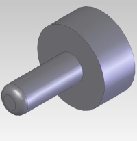 990F-4, LEFT-HAND JAMB STOP PIN, 1/4" DIA SHANK X 11/16 DIA X 5/16" LONG (15/16" 0AL). MAIN