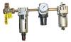 FRL Assembly, 1/4" NPT, Includes Ball Valve, Filter, Regulator, Lubrication With K10 Gauge. THUMBNAIL