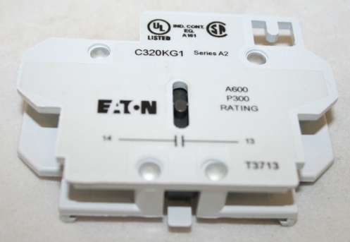 EATON NORMALY OPEN AUX CONTACT FOR 15-75A DP CONT USED WITH C25DNC330A LARGE