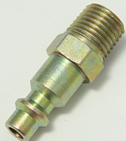BRASS, B2C MALE NIPPLE 1/4 AIR QUICK DISCONNECT BRASS OR STEEL. THUMBNAIL