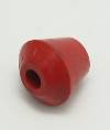 Clamp, Red Poly Cap Flat Tip, 1/4-20 Female Thread THUMBNAIL