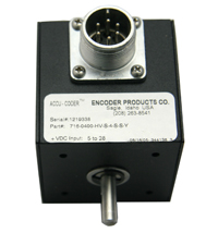 Encoder, 716 400 Pulse High Voltage LineDriver Ouput 3/8 Double Shaft, Encoder Products716-0400-HV-S MAIN