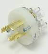 Locking Plug, HUBBELL, 3 Pole, 20 Amps, 4 Wires, 250 V, 3 Phase, 2421 5252 THUMBNAIL