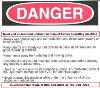 Label, Danger, Read and Understand Instruction Manual, Label For All KVAL Machines. THUMBNAIL