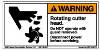 Label, Warning, Rotating Cutter Head THUMBNAIL