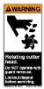 Label, Warning, Rotating Cutter Head, Vertical THUMBNAIL