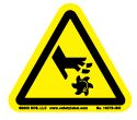Label, ISO, Cutting of Fingers or Hand MAIN