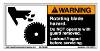 Label, Warning, Rotating Blade Hazard THUMBNAIL