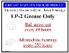 Label,  Grease Maintenance Schedule, EP-2 Grease Only THUMBNAIL
