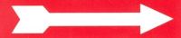 Label, Red Arrows 18 Per Strip MAIN