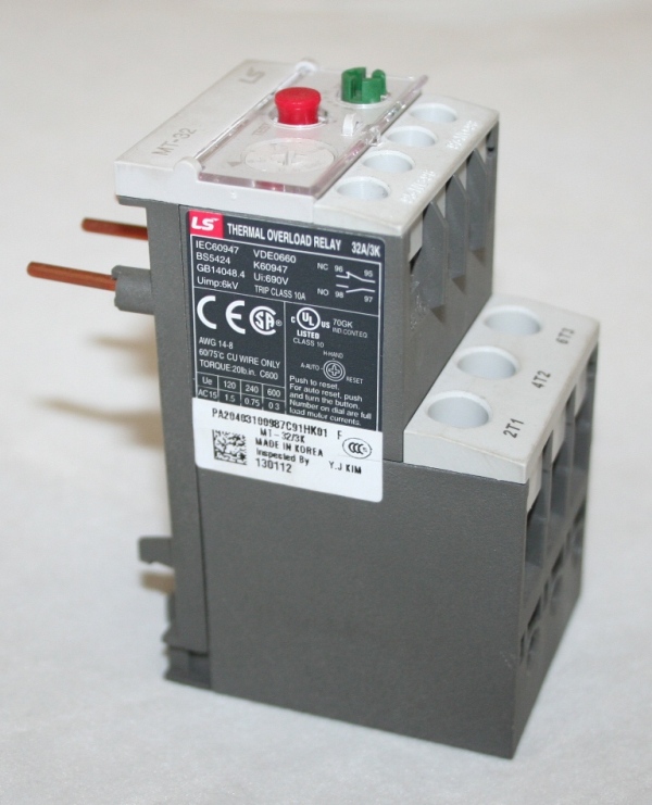 Thermal Overload Relay, 0.63A-1A, Metasol MC-22b MT-32/3K-0.82S LARGE