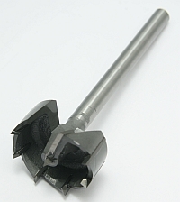 Boring Bit, Multi Spur Bit, 2-1/8" Dia, Carbide Tipped, 1/2" Shank, With Flat MAIN