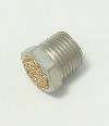 Air, Muffler, 1/8 NPT Thread, 7/16" Overall Length, 7/16" Hex Head Breather Vent Bronze Screen, BV-1 THUMBNAIL