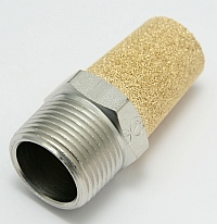 Air, Muffler, 3/4 Thread, Bronze Screen MAIN