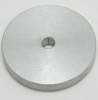 Pad,Aluminum,3-1/2" Dia,1/2" Thick,1/2 NF Thread MAIN