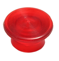 Mushroom Button, Red, For Illuminated Push Button MAIN