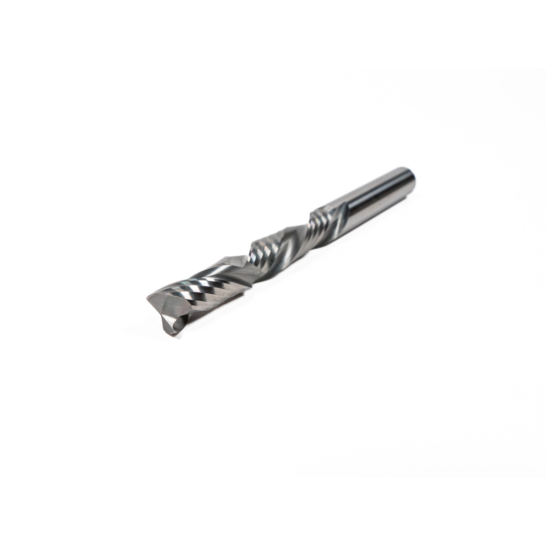 ROUTER BIT, 1/2 DIA X 1/2 SHANK X 4.5" OAL, 1-5/8" LOC 2.75 LBS 2 FLUTE R/H DOWNCUT (965X) SOLID CAR THUMBNAIL