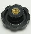 Knob, DK-4 Fluted, 1/2-13 Threaded Female Insert, 5/8 Thread Depth. THUMBNAIL