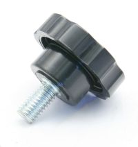 Knob, DK-28, Fluted, 1-3/4 Dia Knob 3/8-16 Stud 3/4-Long. MAIN