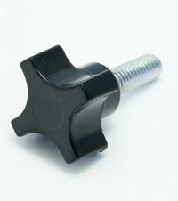 Knob, DK-86, 4-Prong, 1-1/4 Dia, 5/16-18 Stud 1 Long. MAIN