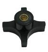 Knob, DK-91, 4-Prong, 5/16-18 X 1/2 Deep Blind Hole Brass Insert. THUMBNAIL