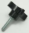 Knob, DK-97, 4-Prong, 1-1/2 Long Steel Stud, 3/8-16 Thread THUMBNAIL