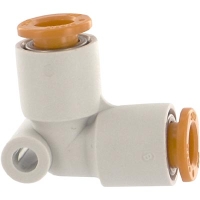Fittings, SMC, Union Elbow KQ2L, 1/4" OD Tubing MAIN