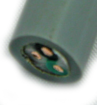 Cable, 3 Wire, 16GA, 16-3 STO 3, Gray MAIN